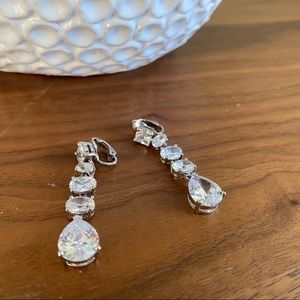 Faux Diamond Drop Earrings